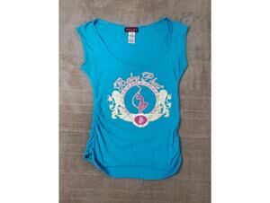 Vintage Baby Phat Blue Cap Sleeve T-Shirt with Logo Detail